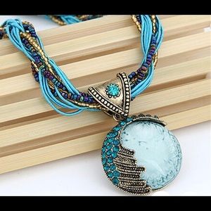 Gem Crystal Multilayer Beads Chain Bohemia
